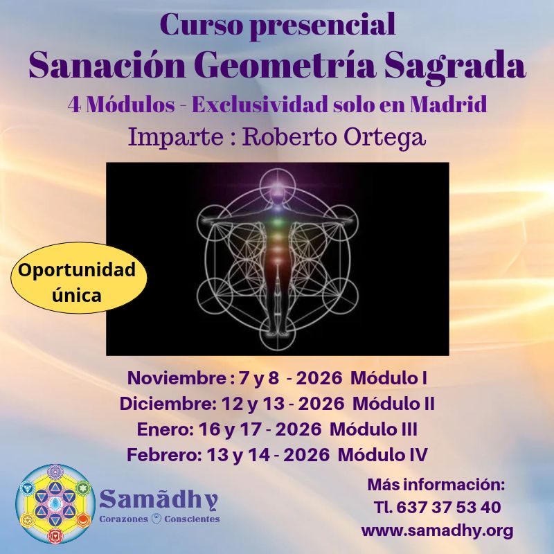 Curso presencial Sanación con Geometría Sagrada en Madrid
